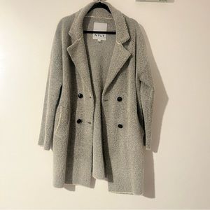 NVLT Gray Double-Breasted Coat
